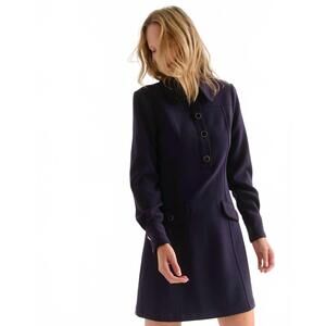 NEW CARTOLINA NANTUCKET hayes dress in dark navy